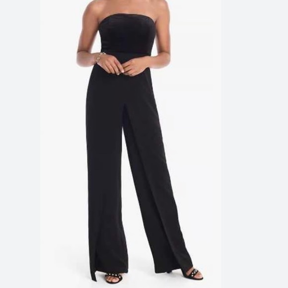 White House Black Market Elegant Black Strapless Jumpsuit. Size 4. - Picture 14 of 14